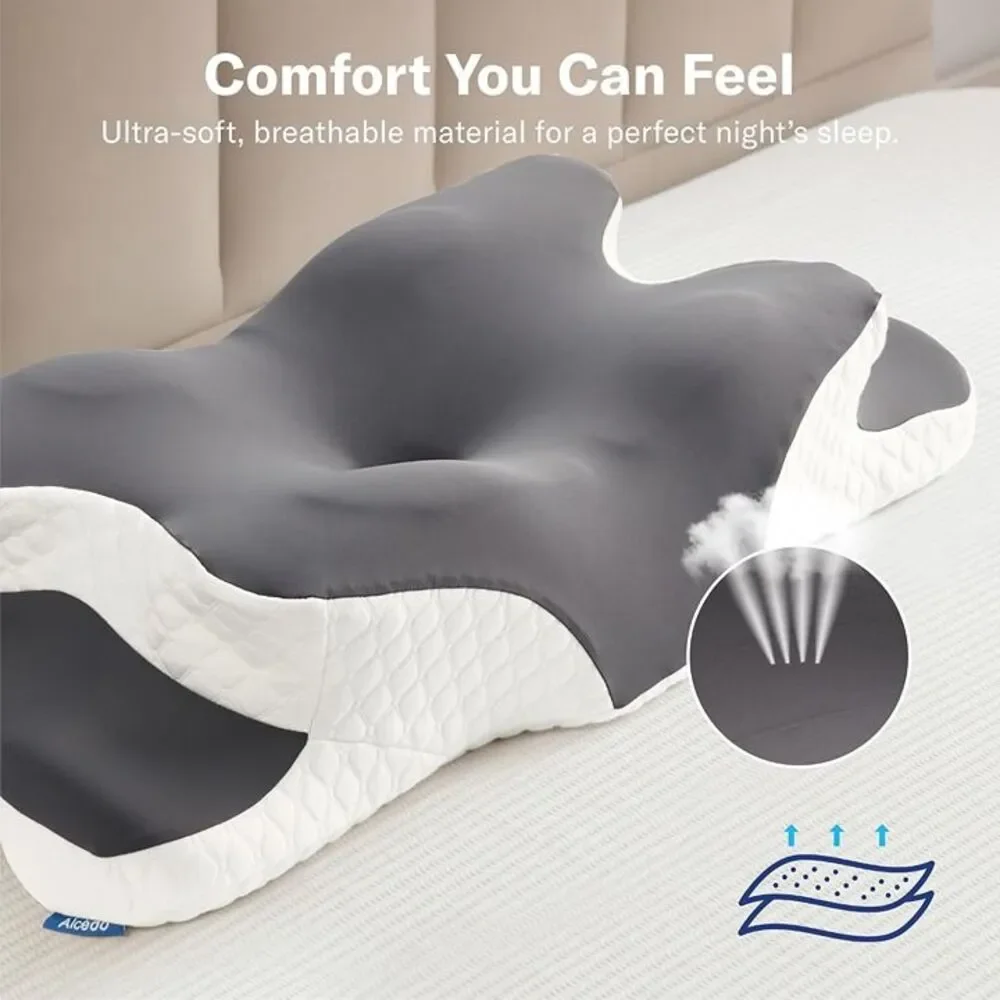 Cervical Memory Foam Pillow for Neck and Shoulder Pain Relief, 16 x 26 in